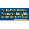 Top Ten Public Relations Research Insights of 2014 from the IPR Board of Trustees