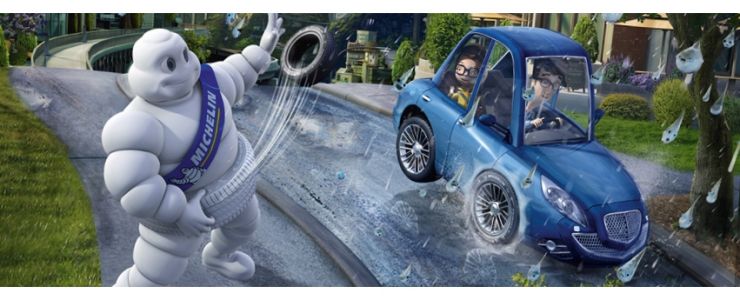 Michelin’in Lastik Adamı ıslak zeminde güvenliği anlatacak 