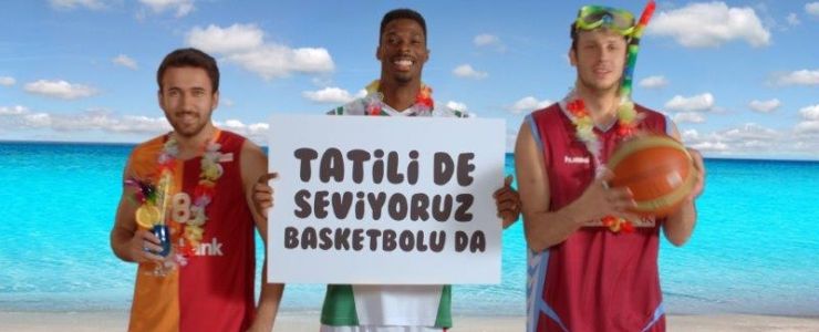 Basketbol yıldızları reklamda boy gösterdi