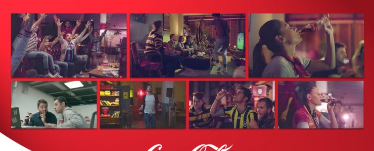 Taraftarlar Coca-Cola ile kazanmanın tadını çıkarıyor