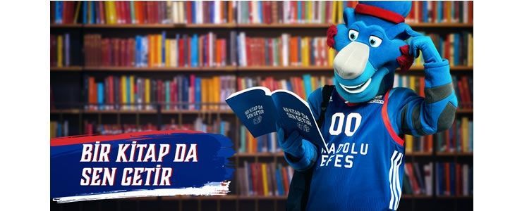 Anadolu Efes ile Tofaş karşılaşmasına “Bilet yerine kitap ile gelin”