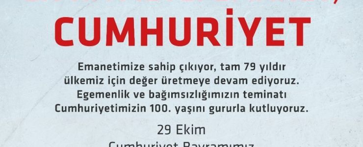 Kalyon Holding’den  “Vatan, Kutsal Emanet...”