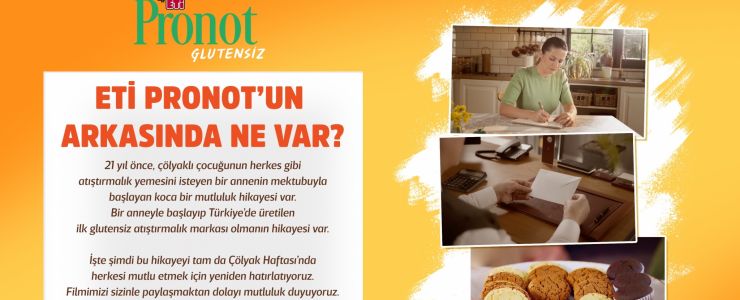 Türkiye'nin ilk glutensizi ETi Pronot