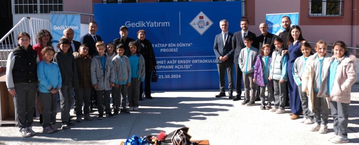 Gedik Yatırım'dan iki okula daha kütüphane