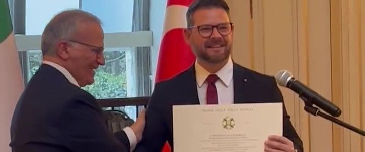 Murat Koç'a "İtalya Yıldızı Nişanı Şövalyelik" unvanı