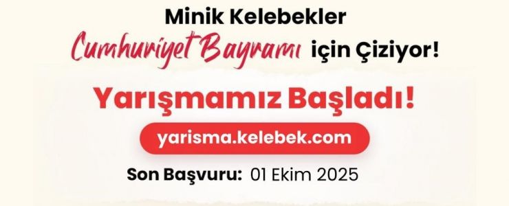 Minik Kelebekler Cumhuriyet Bayramı için Çiziyor