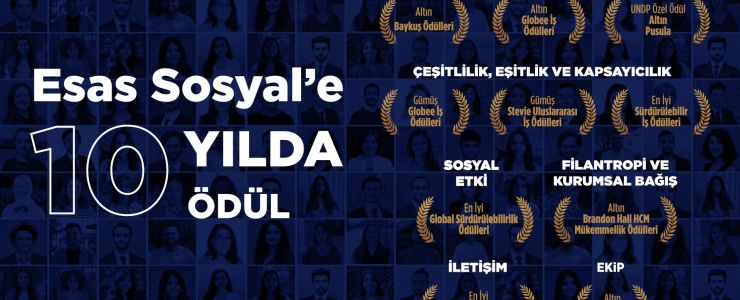 ESAS SOSYAL’E 10 YILDA 10 ÖDÜL