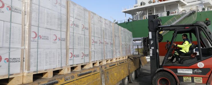 Türkiye Sigorta ve Türk Kızılay iş birliğiyle Gazze&rsquo;ye destek