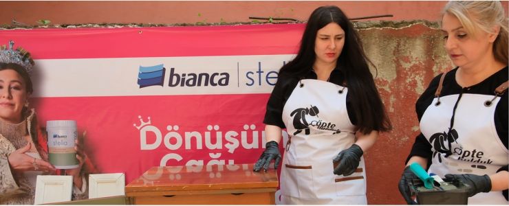Bianca Boya’dan “Çöpte Bulduk” Projesine Renkli Destek