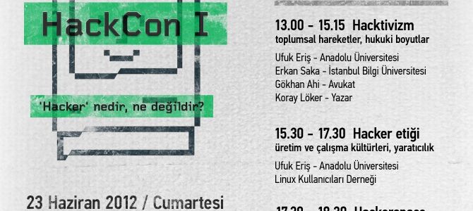 Alternatif Bilişim Derneği'nden "Hackcon 1" paneli...