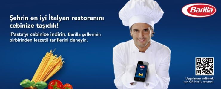 Barilla iPasta uygulaması artık Türkçe