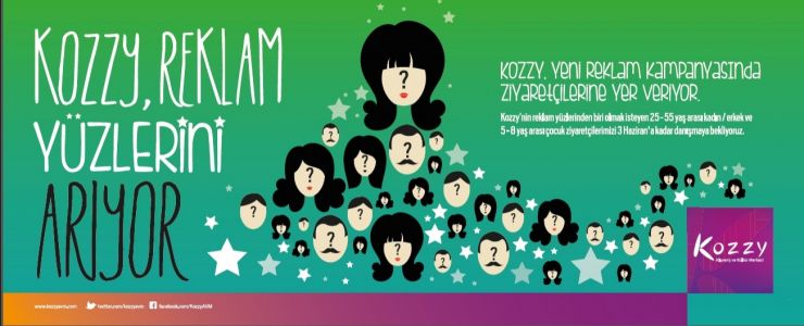 Kozzy, yeni reklam yüzünü ziyaretçileri arasından seçiyor
