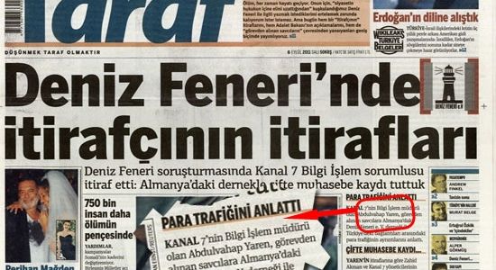 Kanal 7'den Taraf Gazetesi haberi hakkında açıklama