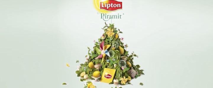 Lipton Piramit Yeşil Çay uçuruyor