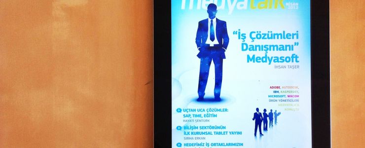 Medyasoft'tan ilk kurumsal tablet dergi...