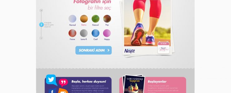 NESFIT’in internet reklam yüzü olun