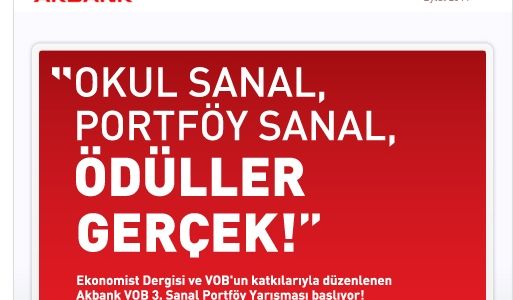 Okul Sanal, Portföy Sanal, Ödüller Gerçek!