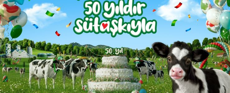 Sütaş inekleri, markanın 50. yılını kutluyor