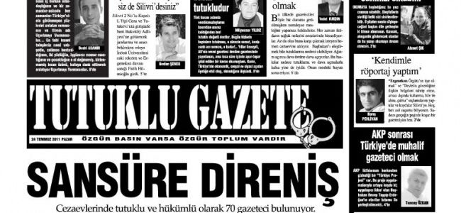 Tutuklu Gazetesi'nin ikinci sayısı çıkıyor...