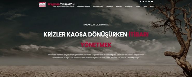 RepMan Forum 2019'da "Krizler Kaosa Dönüşürken İtibarı Yönetmek" tartışılacak