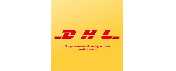 DHL Express sosyal mesafeye dikkat çekmek için logosunu ayırdı 