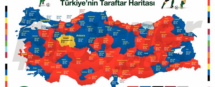 2013'ün taraftar haritasında hangi sonuçlar çıktı?