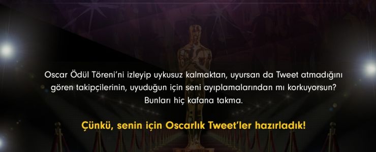 Digiturk Oscarlık Tweet’ler uygulaması yapıyor