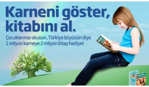 İş Bankası'ndan karneni getir kitabını al kampanyası