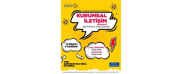Sabancı Üniversitesi sertifika programı başlıyor