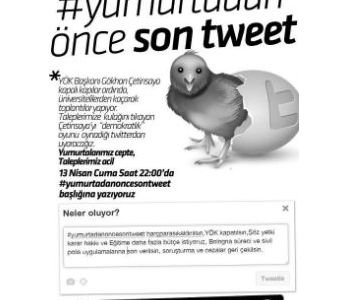 Öğrenci eylemleri Twitter'da...