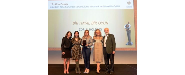 TÜHİD Alâeddin Asna Ödülü” Bir Hayal Bir Oyun” projesiyle Zorlu Holding’in!