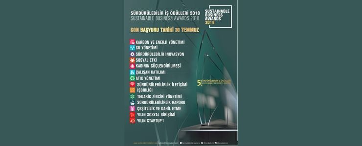 Sürdürülebilir İş Ödülleri Başvuruları devam ediyor 