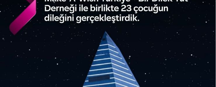 QNB KRİSTAL KULE MAVİYE BÜRÜNDÜ